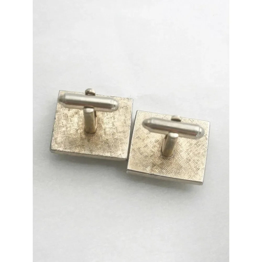Vintage Coat of Arms Knight Cufflinks Mother of Pearl